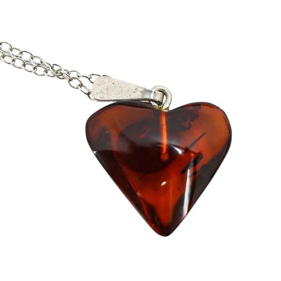 Lot Of 3 Stackable Sterling Silver Layered Necklace Set Labradorite Amber Boho - Picture 9 of 16